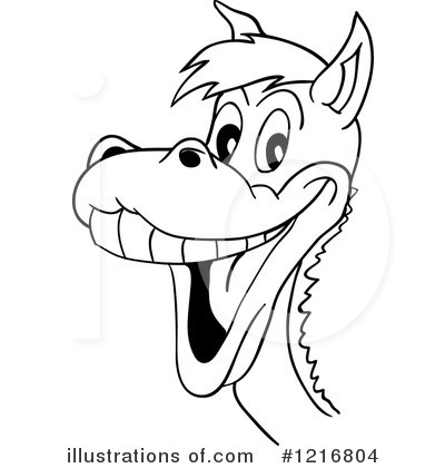Royalty-Free (RF) Horse Clipart Illustration by LaffToon - Stock Sample #1216804