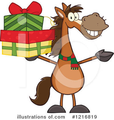 Royalty-Free (RF) Horse Clipart Illustration by Hit Toon - Stock Sample #1216819