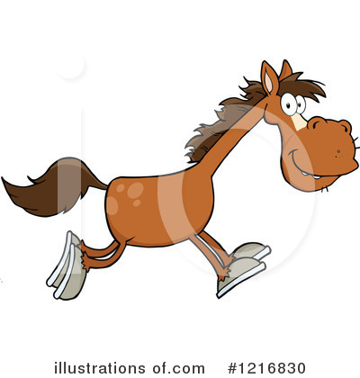 Royalty-Free (RF) Horse Clipart Illustration by Hit Toon - Stock Sample #1216830