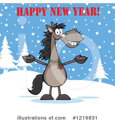 Royalty-Free (RF) Horse Clipart Illustration by Hit Toon - Stock Sample #1216831