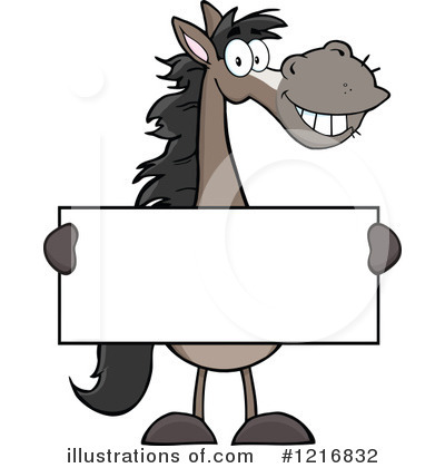 Royalty-Free (RF) Horse Clipart Illustration by Hit Toon - Stock Sample #1216832