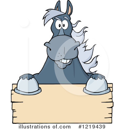 Royalty-Free (RF) Horse Clipart Illustration by Hit Toon - Stock Sample #1219439