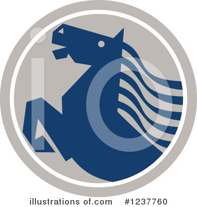 Royalty-Free (RF) Horse Clipart Illustration by patrimonio - Stock Sample #1237760
