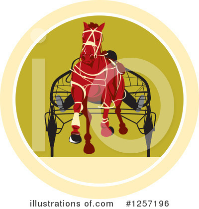 Horse Racing Clipart #1257196 by patrimonio