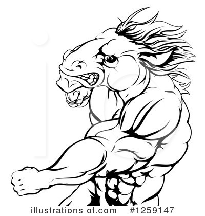 Royalty-Free (RF) Horse Clipart Illustration by AtStockIllustration - Stock Sample #1259147