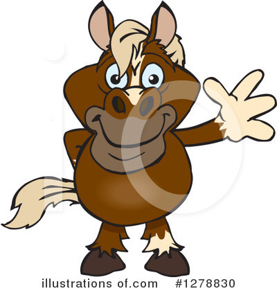 Royalty-Free (RF) Horse Clipart Illustration by Dennis Holmes Designs - Stock Sample #1278830