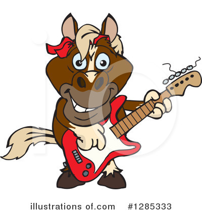 Royalty-Free (RF) Horse Clipart Illustration by Dennis Holmes Designs - Stock Sample #1285333
