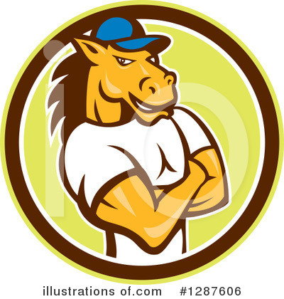 Royalty-Free (RF) Horse Clipart Illustration by patrimonio - Stock Sample #1287606