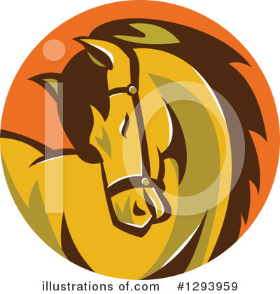 Royalty-Free (RF) Horse Clipart Illustration by patrimonio - Stock Sample #1293959