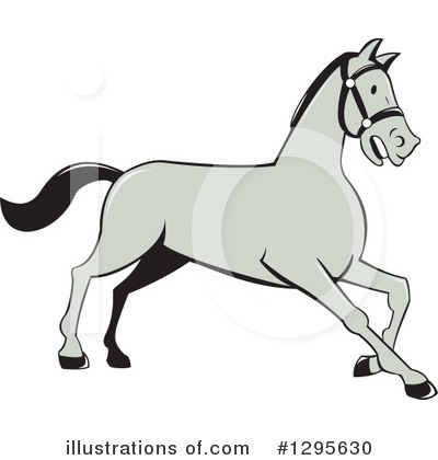Royalty-Free (RF) Horse Clipart Illustration by patrimonio - Stock Sample #1295630