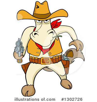Cowboy Clipart #1302726 by LaffToon