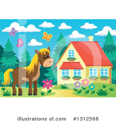 Royalty-Free (RF) Horse Clipart Illustration by visekart - Stock Sample #1312568