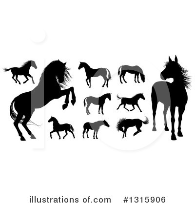 Royalty-Free (RF) Horse Clipart Illustration by AtStockIllustration - Stock Sample #1315906