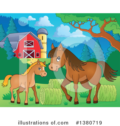 Royalty-Free (RF) Horse Clipart Illustration by visekart - Stock Sample #1380719