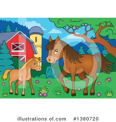 Royalty-Free (RF) Horse Clipart Illustration by visekart - Stock Sample #1380720