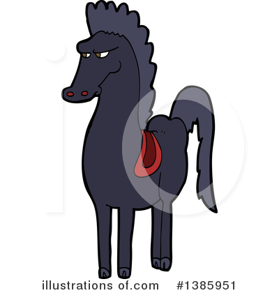 Royalty-Free (RF) Horse Clipart Illustration by lineartestpilot - Stock Sample #1385951