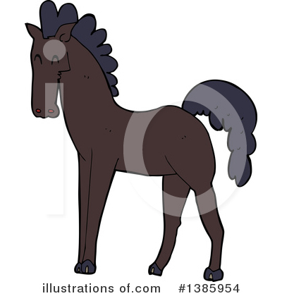 Royalty-Free (RF) Horse Clipart Illustration by lineartestpilot - Stock Sample #1385954