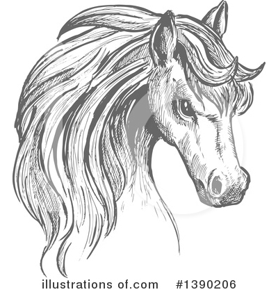 Royalty-Free (RF) Horse Clipart Illustration by Vector Tradition SM - Stock Sample #1390206
