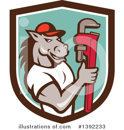 Royalty-Free (RF) Horse Clipart Illustration by patrimonio - Stock Sample #1392233