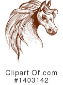 Horse Clipart #1403142 by Vector Tradition SM