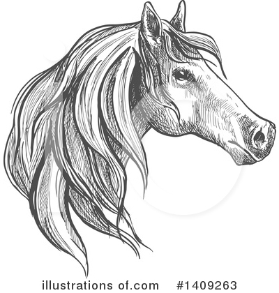 Royalty-Free (RF) Horse Clipart Illustration by Vector Tradition SM - Stock Sample #1409263