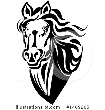Royalty-Free (RF) Horse Clipart Illustration by Vector Tradition SM - Stock Sample #1409265