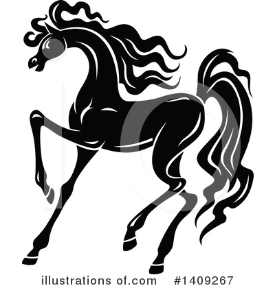 Royalty-Free (RF) Horse Clipart Illustration by Vector Tradition SM - Stock Sample #1409267
