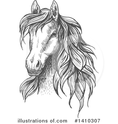 Royalty-Free (RF) Horse Clipart Illustration by Vector Tradition SM - Stock Sample #1410307