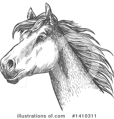 Royalty-Free (RF) Horse Clipart Illustration by Vector Tradition SM - Stock Sample #1410311