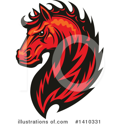 Royalty-Free (RF) Horse Clipart Illustration by Vector Tradition SM - Stock Sample #1410331