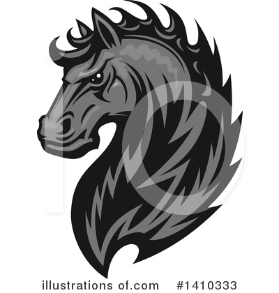 Royalty-Free (RF) Horse Clipart Illustration by Vector Tradition SM - Stock Sample #1410333