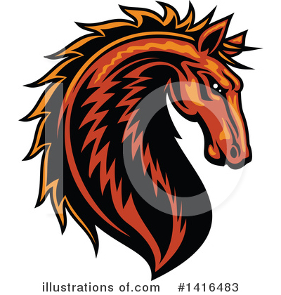 Royalty-Free (RF) Horse Clipart Illustration by Vector Tradition SM - Stock Sample #1416483