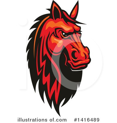 Royalty-Free (RF) Horse Clipart Illustration by Vector Tradition SM - Stock Sample #1416489