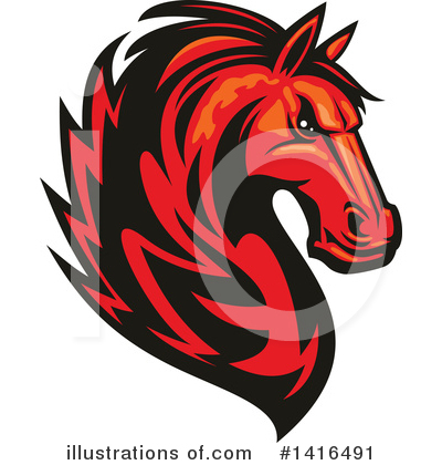 Royalty-Free (RF) Horse Clipart Illustration by Vector Tradition SM - Stock Sample #1416491