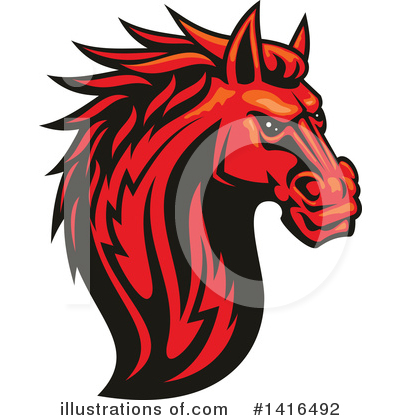 Royalty-Free (RF) Horse Clipart Illustration by Vector Tradition SM - Stock Sample #1416492