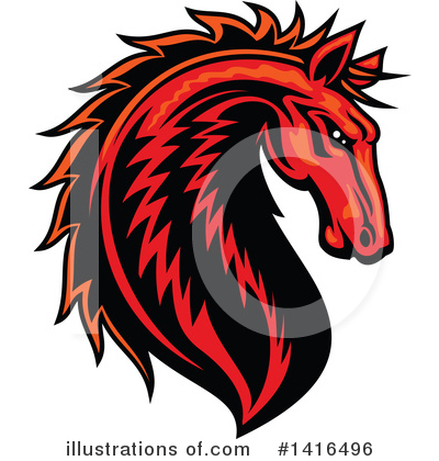Royalty-Free (RF) Horse Clipart Illustration by Vector Tradition SM - Stock Sample #1416496