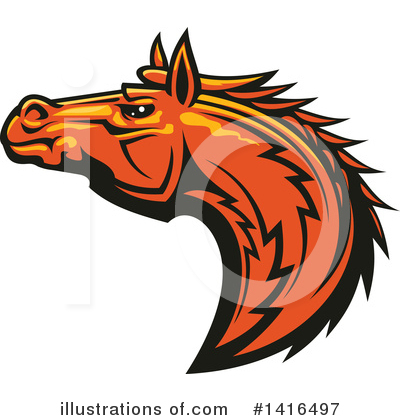 Royalty-Free (RF) Horse Clipart Illustration by Vector Tradition SM - Stock Sample #1416497