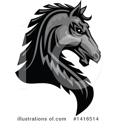 Royalty-Free (RF) Horse Clipart Illustration by Vector Tradition SM - Stock Sample #1416514
