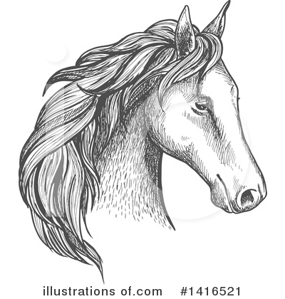 Royalty-Free (RF) Horse Clipart Illustration by Vector Tradition SM - Stock Sample #1416521