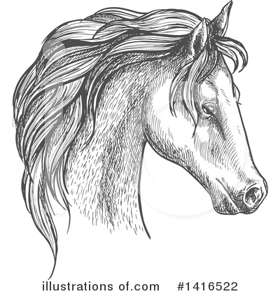 Royalty-Free (RF) Horse Clipart Illustration by Vector Tradition SM - Stock Sample #1416522