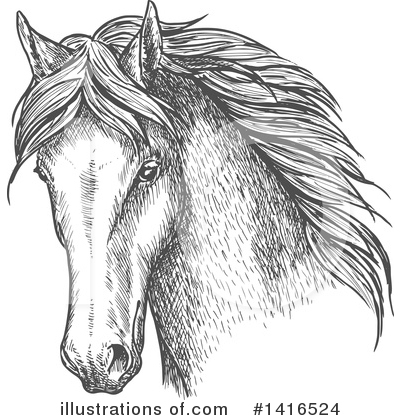 Royalty-Free (RF) Horse Clipart Illustration by Vector Tradition SM - Stock Sample #1416524