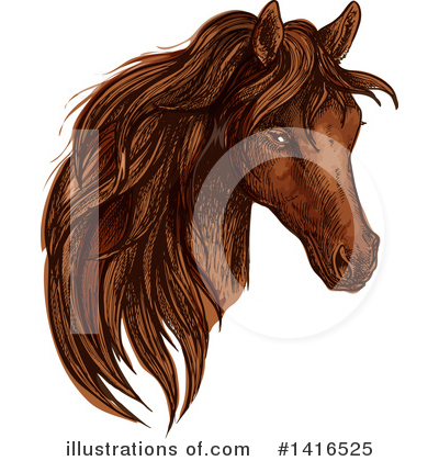 Royalty-Free (RF) Horse Clipart Illustration by Vector Tradition SM - Stock Sample #1416525