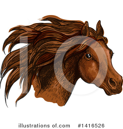 Royalty-Free (RF) Horse Clipart Illustration by Vector Tradition SM - Stock Sample #1416526