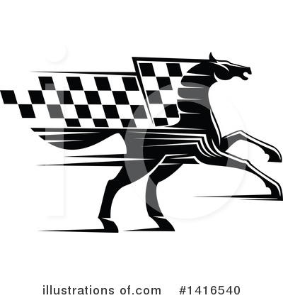 Horse Races Clipart #1416540 by Vector Tradition SM
