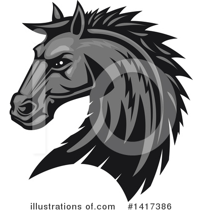 Royalty-Free (RF) Horse Clipart Illustration by Vector Tradition SM - Stock Sample #1417386