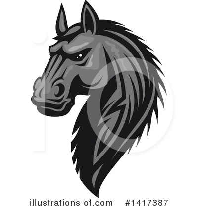 Royalty-Free (RF) Horse Clipart Illustration by Vector Tradition SM - Stock Sample #1417387