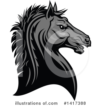 Royalty-Free (RF) Horse Clipart Illustration by Vector Tradition SM - Stock Sample #1417388