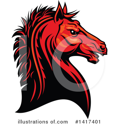 Royalty-Free (RF) Horse Clipart Illustration by Vector Tradition SM - Stock Sample #1417401