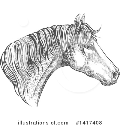 Royalty-Free (RF) Horse Clipart Illustration by Vector Tradition SM - Stock Sample #1417408