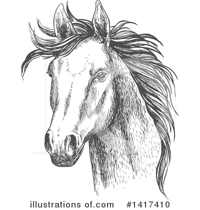 Royalty-Free (RF) Horse Clipart Illustration by Vector Tradition SM - Stock Sample #1417410